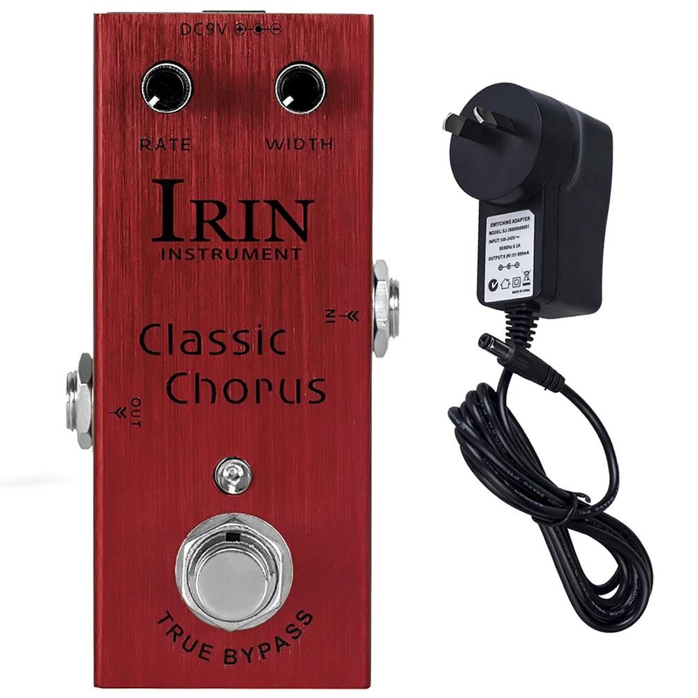 IRIN AN-09 Classic Chorus Guitar Pedal Crisp & Transparent Chorus Full Bodied Sounds Effect Pedal True Bypass With 9V Adapter