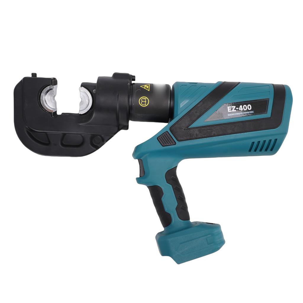 Electric Hydraulic Crimping Tool, 120KN Silicone Handle, 360 Rotating Head for Copper Aluminum Cable, Crimping Pliers with Industrial Display and Two