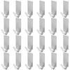 Adhesive Wall Hooks - AIMOONSA - 24 Pieces - Stainless Steel - No Drilling - Load 2kg