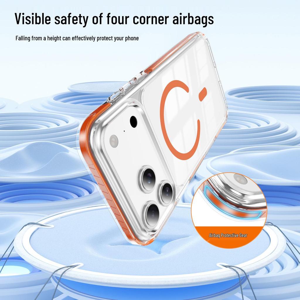Crystal Shield Magnetic Ring Case for iPhone 17 Pro Max