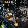 SKYBASIC Handheld Industrial Endoscope Camera Fiberscope HD Digital Borescope with LCD Snake Camera with 8 LED IP67 10M A Cool Gift for Suitable for