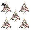 Acrylic Hummingbird Decoration Sparkling Christmas Ornament Double-Sided Colorful Design Special Tree Stack Winter Bird Xmas Decor Holiday Accessory