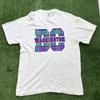 Vintage T Shirt Mens Large White Graphic Print 90s USA Tourist