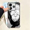 Cool Black JUJUSU Anime Soft Phone Case For Xiaomi Poco X7 X8 Pro Max X6 X5 X3 F8 Ultra F7 M8 M7 M5S Redmi 15C 15A 15 14C 13C 12