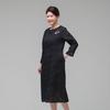 Halanghanbog Natural Deuri Summer Women'S Rayon Dress Navy