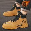 Winter velvet Martin boots men's high-top tooling shoes men's thickened warm cotton shoes trendy shoes