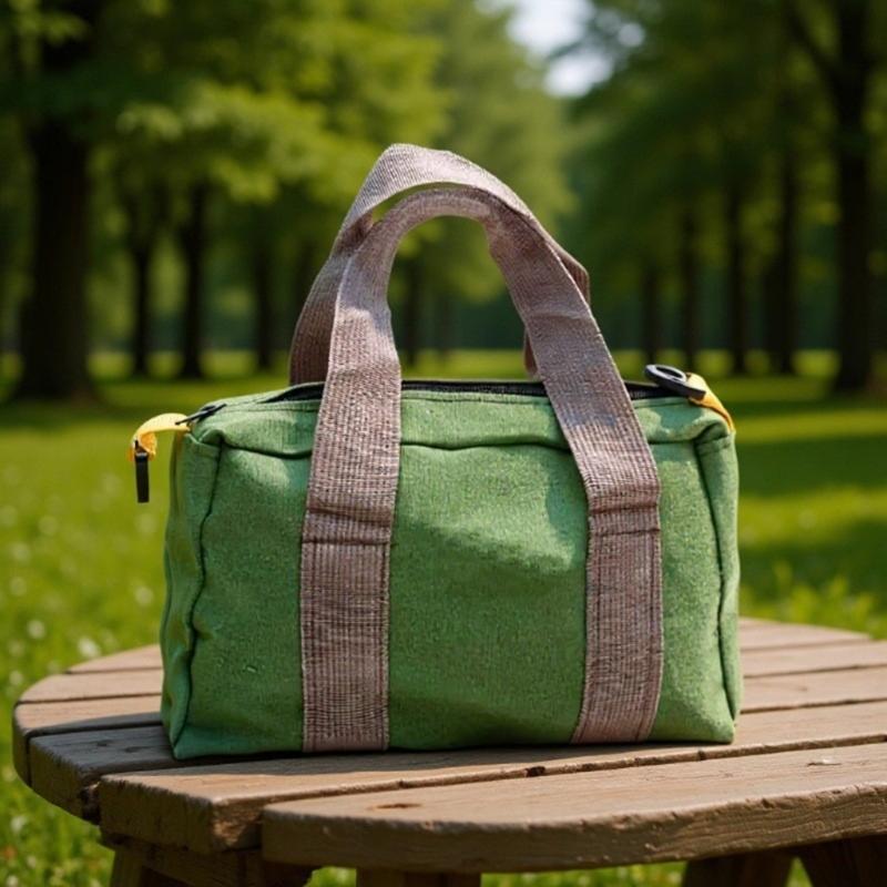 Mehrzweck Canvas Werkzeugorganisator Weite Öffnung Wasserdichtes Gewebe Große Kapazität Organizer Handtasche