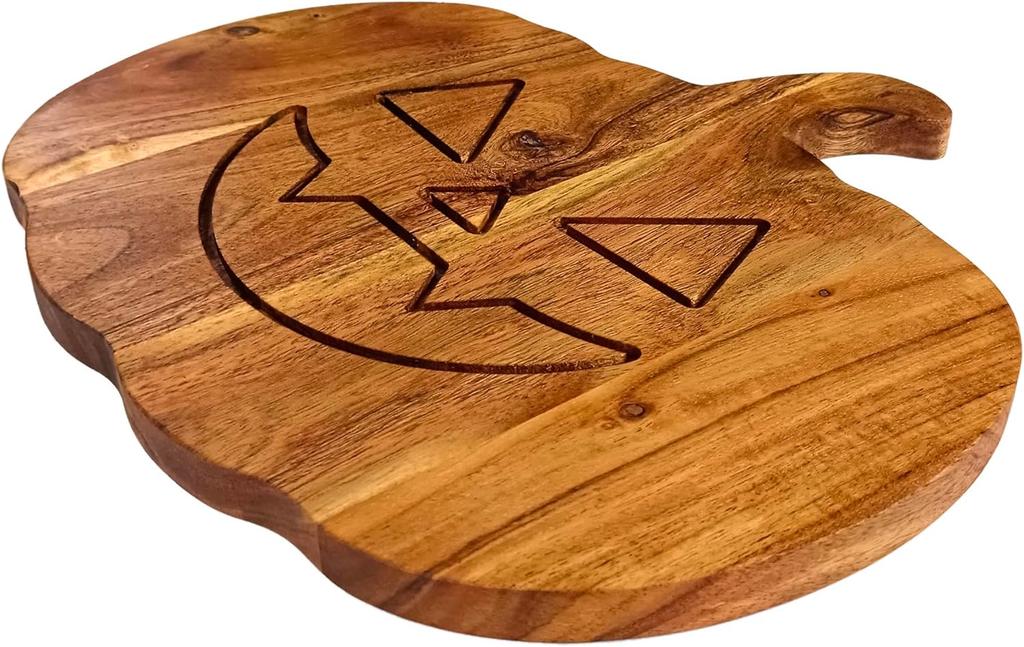 Wood Cutting Boards Kitchen, Thick Chopping Board, Serving Trays Large with Deep Juice Groove and Handles,Wooden Trays for Meat, Fruit and Cheese