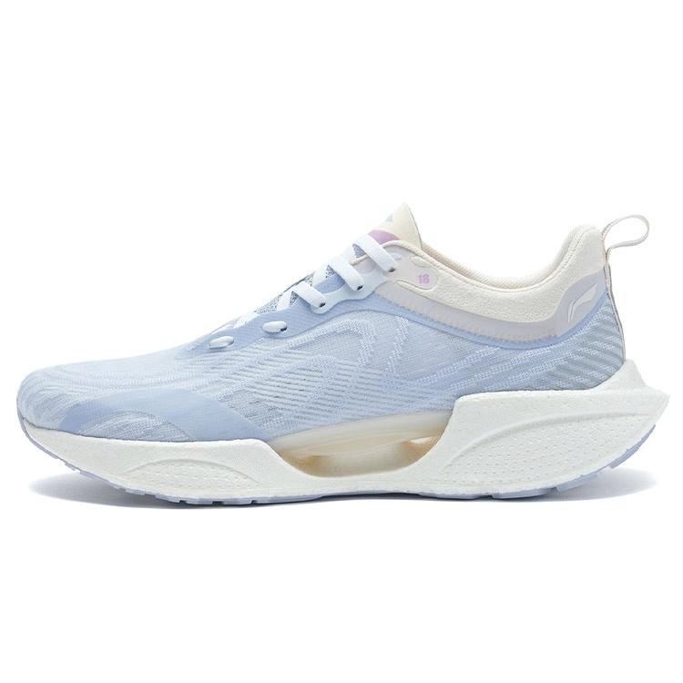 

LiNing Super Light 18 Reflective Rebound Cushioned Breathable Slip Resistant Low Top Running Shoes Women s Blue Apricot 35.5