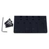 Electric Bass Bridge 5 String Bass Saddle Bridge Thickened Tailpiece Bridge Replacement with Screws