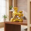 Mini Gold Horse Ornaments 2026 Good Luck Auspicious Wealth Chinese New Year Decor Horse Wealth Table Statue Metal Crafts