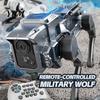 Smart Mechanical Animal Toy Remote Control Robot Dog Toy, Programmable Stunt Wolf Interactive 2.4G RC Pet with Voice & Sound, Gift for Toddlers
