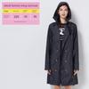 Fashion Retro Double Breasted Fitted Waist Trench Coat Raincoat Adult Women Outwear Poncho Mid Length Long Length Travel Big Belt