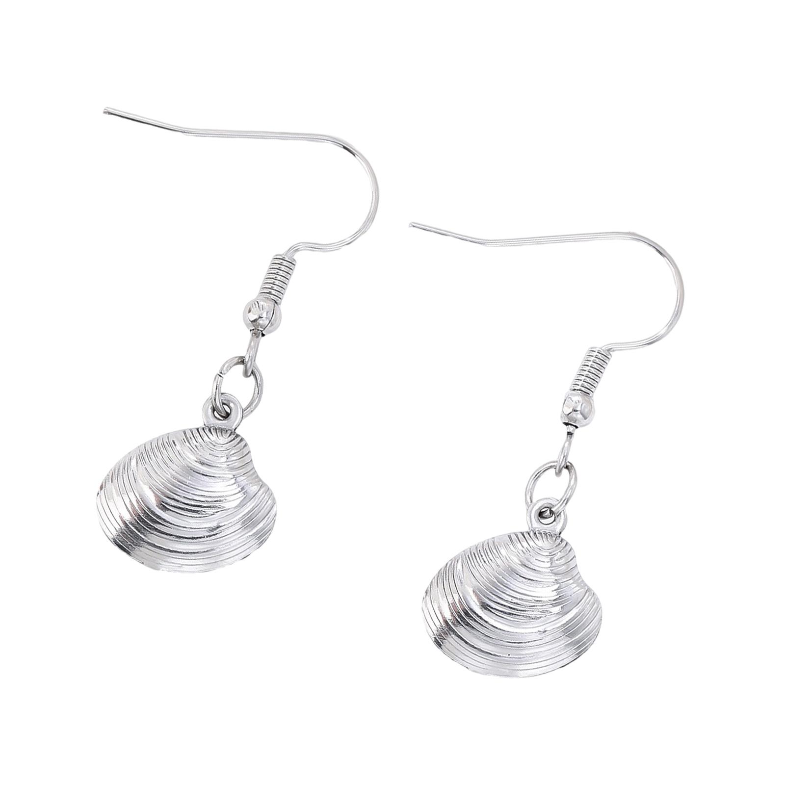 

Allergy Resistant Shell Stud Earrings Stainless Steel Lightweight Comfort Jewelry For Sensitive Ears