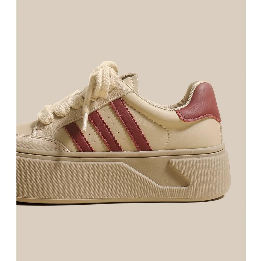 Thick-Soled Sneakers Autumn New Thick-Soled Casual All-Matching Round Toe Height Increasing Sports Training Shoes