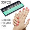 Ceramic Diamond Nail Drill Milling Cutter Nail Art Manicure Files Electric Rotary Grinder Tools