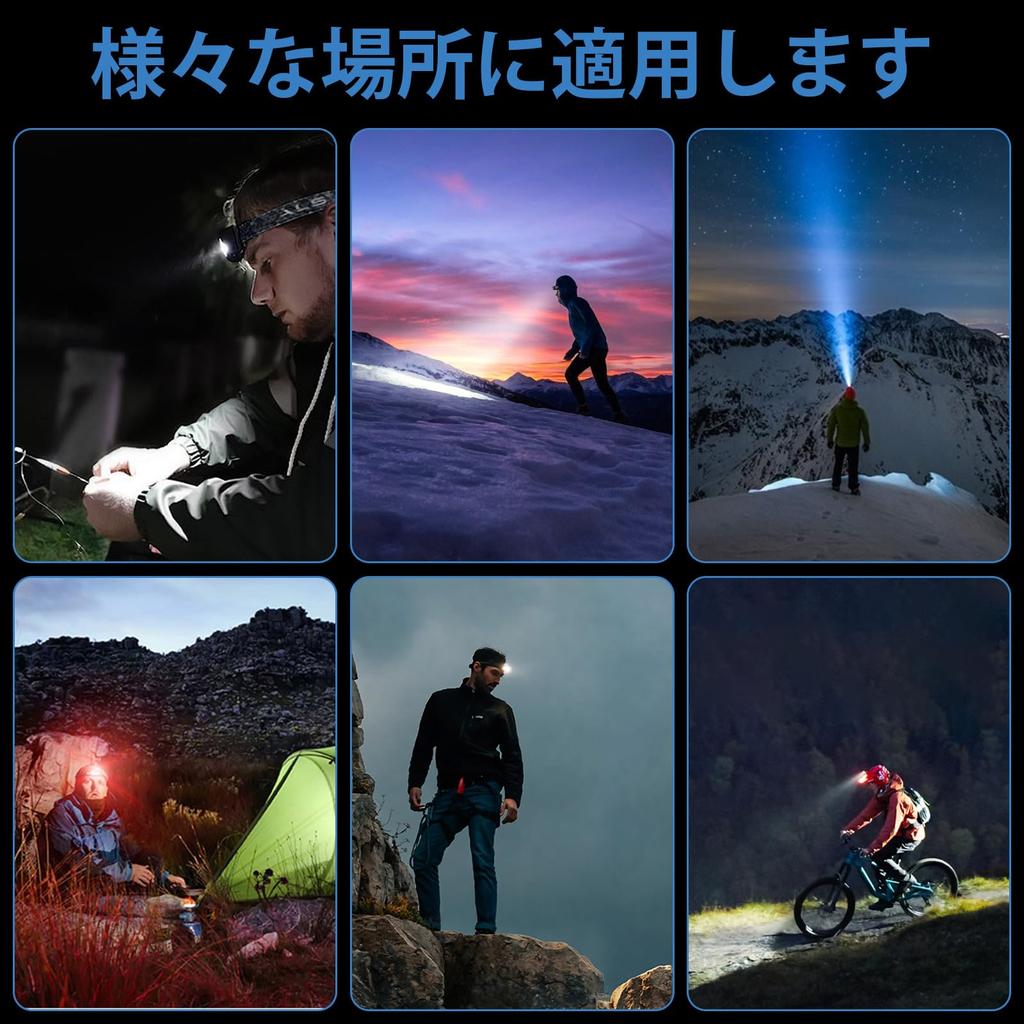 NGOKPYD Rechargeable LED 500 High Sensor 4 Modes Warm Headlamp with Battery Level Beam Angle IPX4 Ideal for and Outdoor Headlight, Lumens, Brightness,