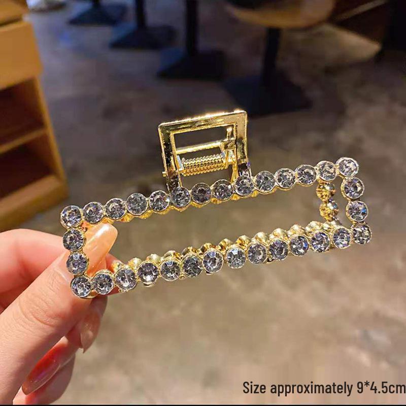 

2024 Большая металлическая французская заколка-краб для волос для инфлюенсеров - Элегантная заколка-краб для затылка