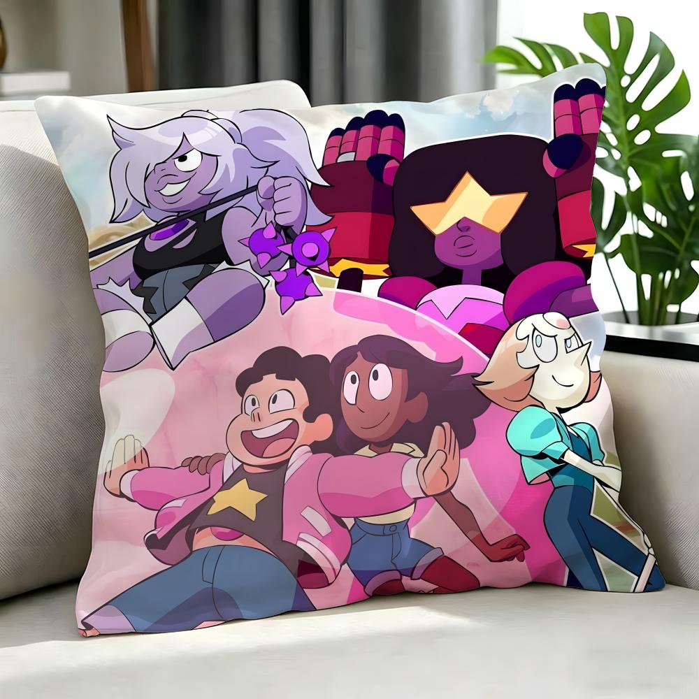 Cartoon Steven Universe Future Cushion Cover Cushion Cover Set 4Pcs 50X50 45X45 40X40 Pillowcase Decorative Sofa Home Decor
