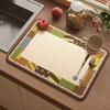 American Vintage Diatomaceous Earth Kitchen Mat, Absorbent Fast Drying Non-Slip Sink Counter Mat, Home Decor