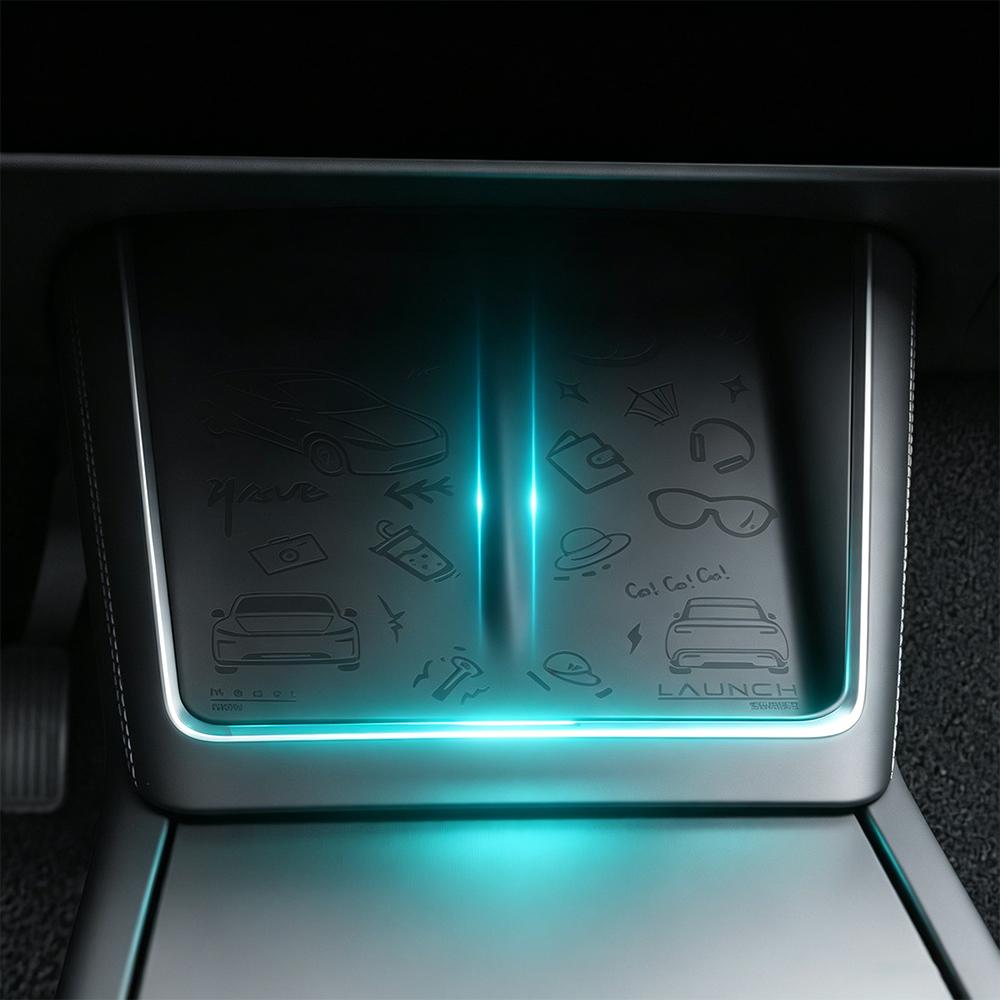 For Tesla Model 3 Highland Model Y Juniper Silicone Wireless Phone Charging Pad Central Control Charger Protector Pad Car Parts