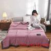 Solid Color Waterwashed Cotton Thin Summer Blanket For Home Children And