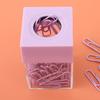 Magnetic Paperclip Dispenser Large Capacity Transparent Paper Clip Storage Organizer for Desk