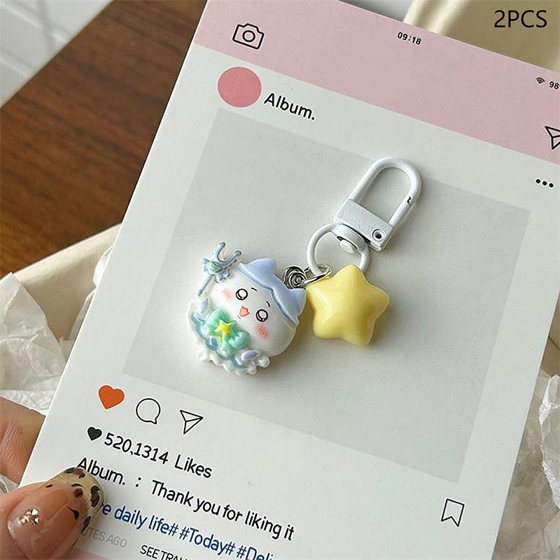 

2/4 шт. Милый милый звезда Чиикава Хачиварэ Усаги цепочка для телефона брелок кулон шарм для рюкзака украшение для сумки девчачий подарок