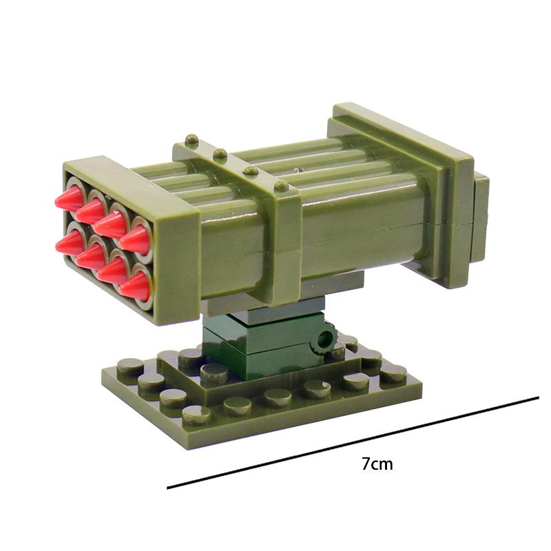 MOC Military Building Block Set Soldier Accessory Robot Dog Drone Weapon Box Pistol Gatling Gun Iron Fist Rocket Launcher Toy Gift Present