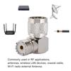 N Male To M Female Right Angle Coaxial Adapter Antenna Adapter for UHF Connector