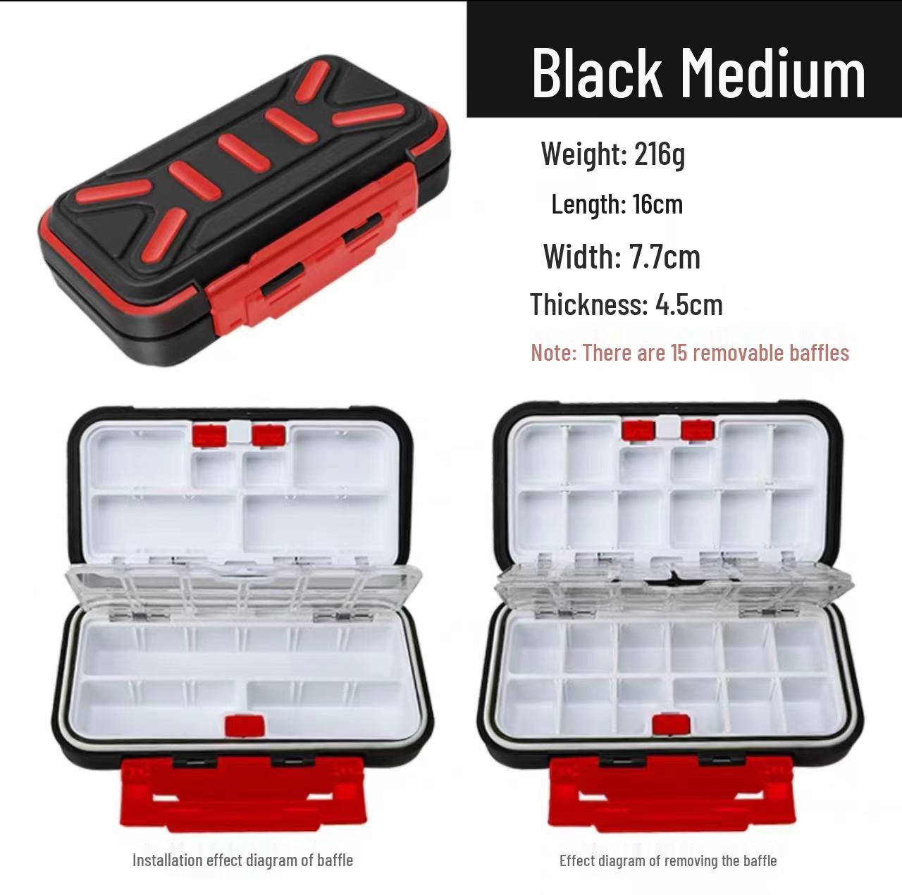 

Многофункциональная водонепроницаемая коробка для рыболовных аксессуаров - Хранение приманок, инструментов и крючков