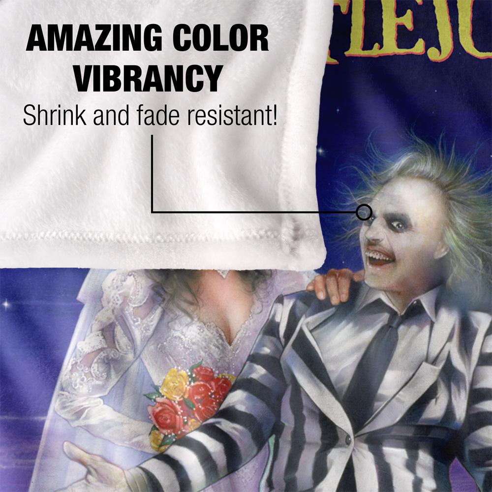 Beetlejuice Silky Poster Supersoft Blanket