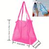 Outdoor Beach Mesh Bag Sand Away Foldable Portable Kids Beach Clothes Bags Toy Storage Sundries Organiser Bag Backpack