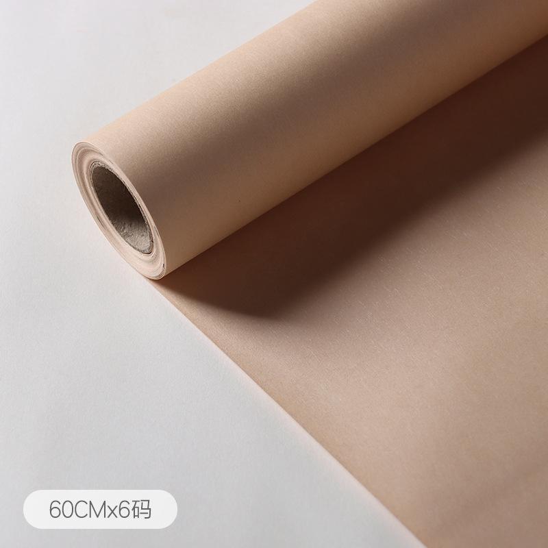 60cmx6yards/1rotolo Carta da Imballaggio Monocolore ad Alta Texture Pellicola Opaca Carta da Regalo per Bouquet di Fiori Bobina Carta da Imballaggio Fai da Te