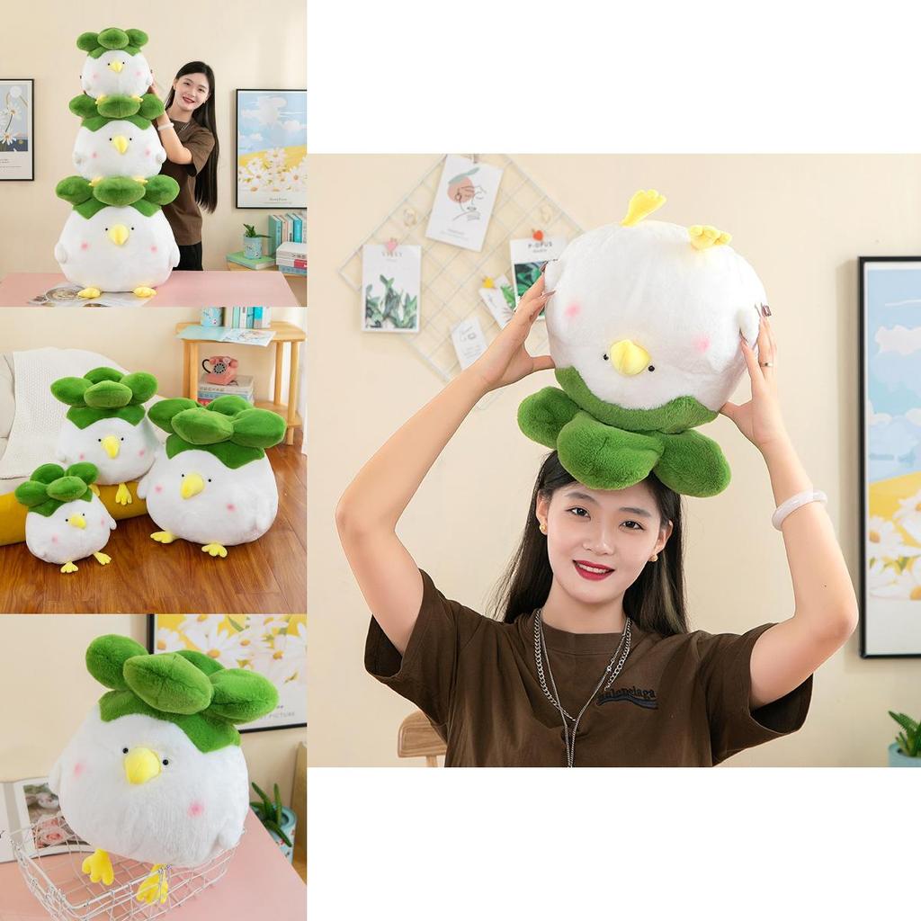 Adorable Creative Cabbage Chicken Plush Toy Soft Stuffed Animal Gift For Kids