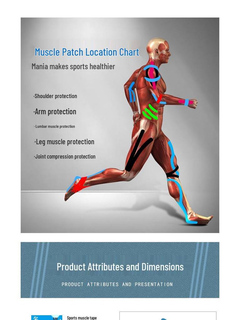 Elastic Kinesiology Muscle Tape & Nipple Covers Athletic Bandage