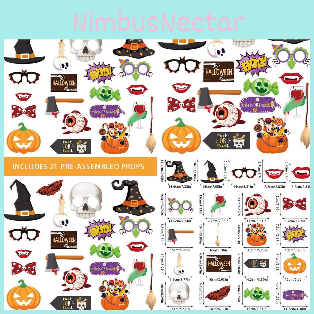 Decor Photo Halloween Prop With Skeleton Pumpkin For Trick Or Treat Celebrations