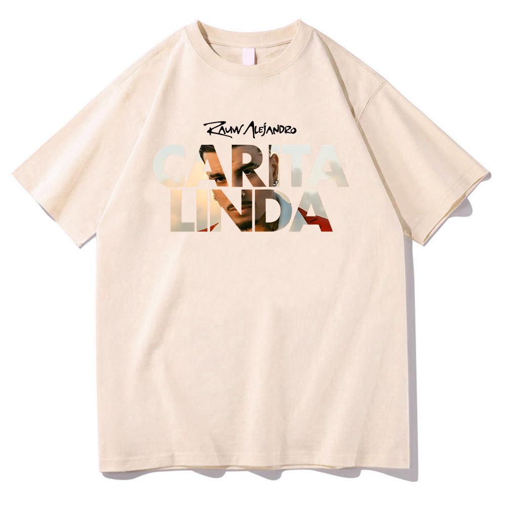Rauw Alejandro Carita Linda 2025 T Shirt Men Women Clothes Retro Fashion Oversized Cotton Tshirt Hip Hop Casual Loose Trends Tee
