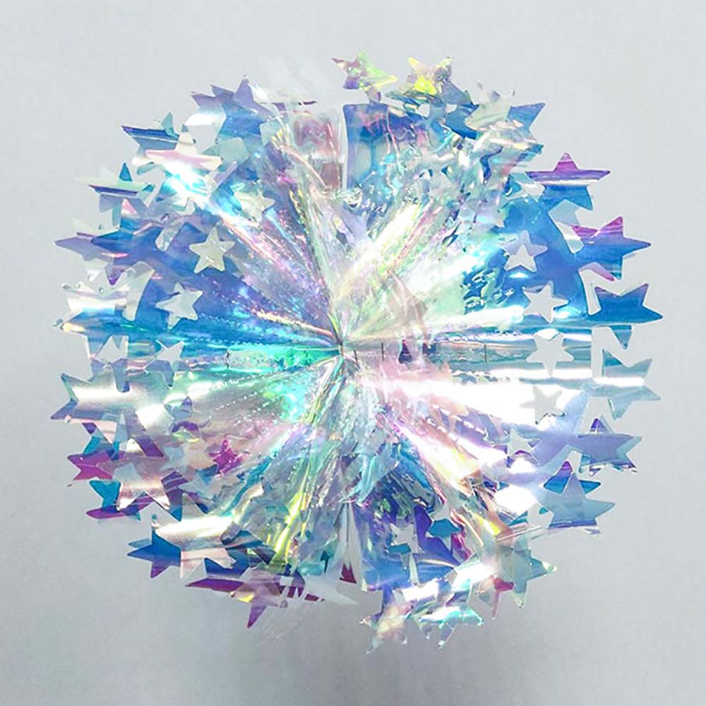 8-calowa opalizująca folia kwiatowa z błyszczącą kolorową cienką folią w kształcie plastra miodu na wesele, przyjęcie urodzinowe, witrynę sklepową, dom, wiszące ozdoby, wystrój