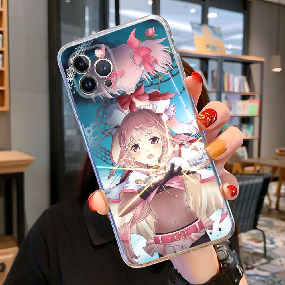 Puella Magi Madoka Magica Phone Case For iPhone 15 14 11 12 13 Mini Pro XS Max Cover 6 7 8 Plus X XR SE 2020 Funda Shell