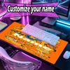 Custom Name Personalized Garfield Pattern Mousepad, Laptop PC Desk Mat, Decorative Desk Mat for Home Keyboard Pad Gift
