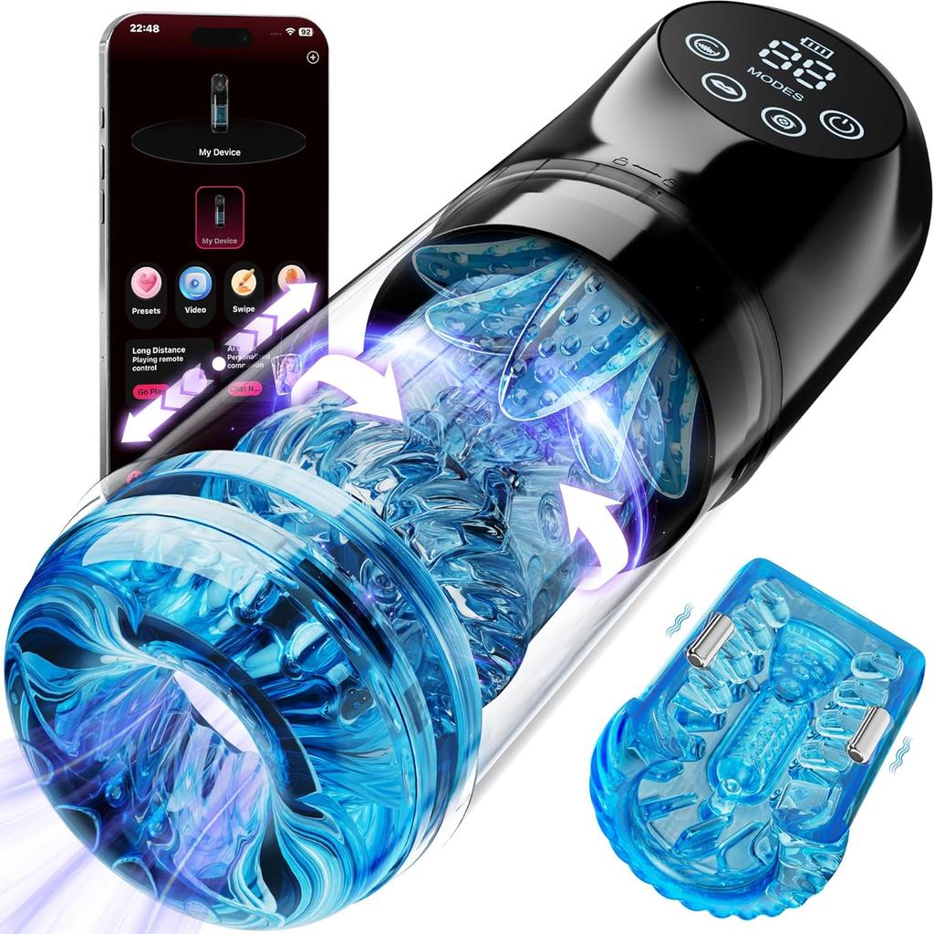 Male Masturbator Cup Automatic Male Masterbation Thrusting Rotating Vibrating Sucking Stroker Adult Sex Toys for Men