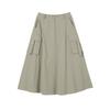 Nylon Cargo Long Skirt As2ws463