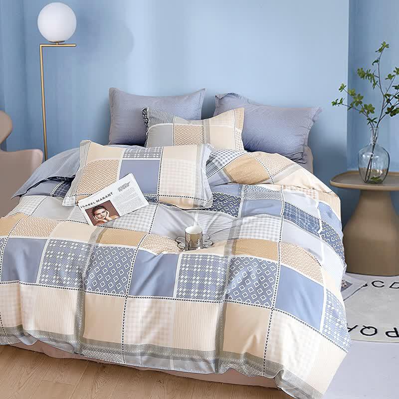 KINTHERI Pure Cotton 4-Piece Bedding Set