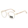 Retro Round Frame Anti Blue Light Glasses Stylish Large Frame Simple and Versatile Glasses Comfortable Fit Suitable for Students