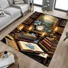 1PC Library Books Non-Slip Floor Carpet Compatible for Office&Living Room&Bedroom&Dining Room - Flat-Weave Machine-O335