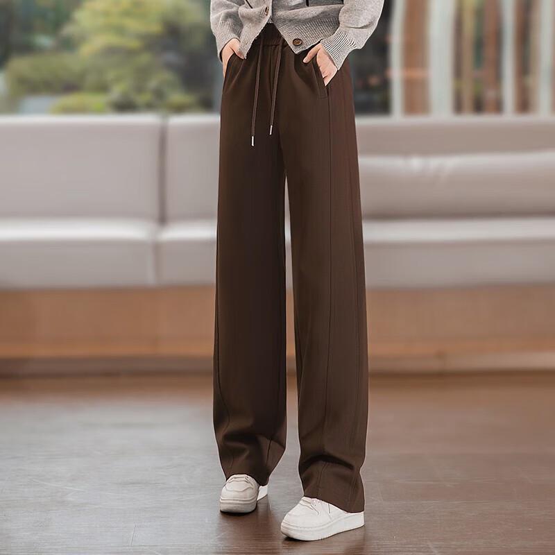 Sibaishe Women's High-Waisted Wide-Leg Casual Pants