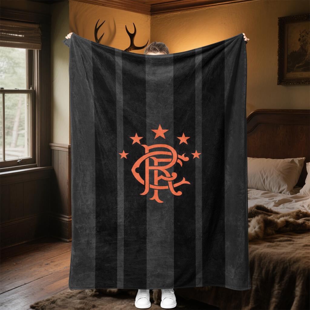 1PC Rangers Fc Blanket Perfect All Seasons Soft Comfortable Sofa Office Travel Home Use Great Gift Idea