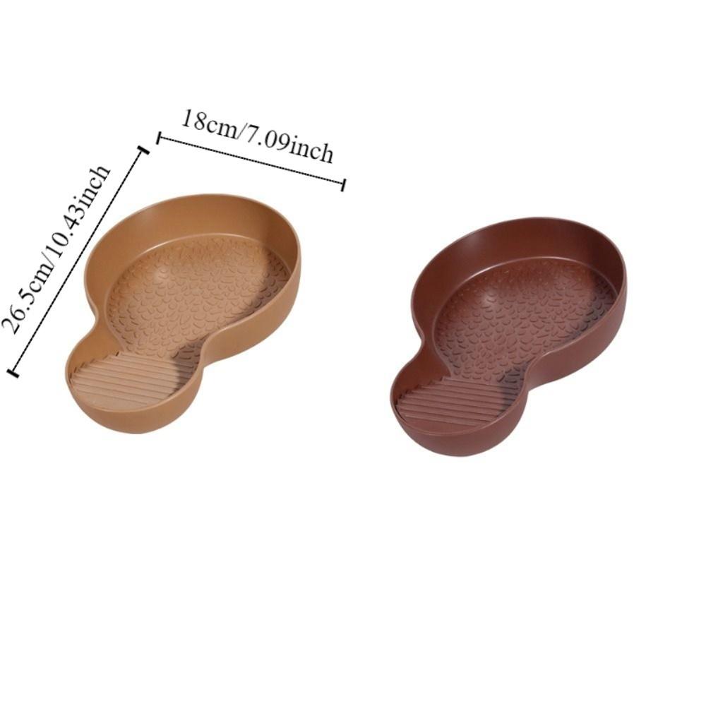 Non-Slip Reptile Bathing Pool With Ramp Turtle Pond Landscaping Amphibians Water Bowl  Pet Habitat