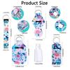6pcs/set Travel Bottle Chapstick Lanyard Keychain Holders with Lipstick Holder Reusable Lip Balm Pouch Protective Cases